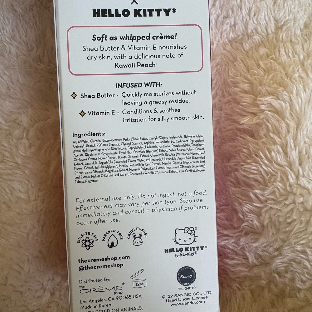 Hello Kitty® Moisturizing Hand Crème - Kawaii Peach - Picture 5 of 6